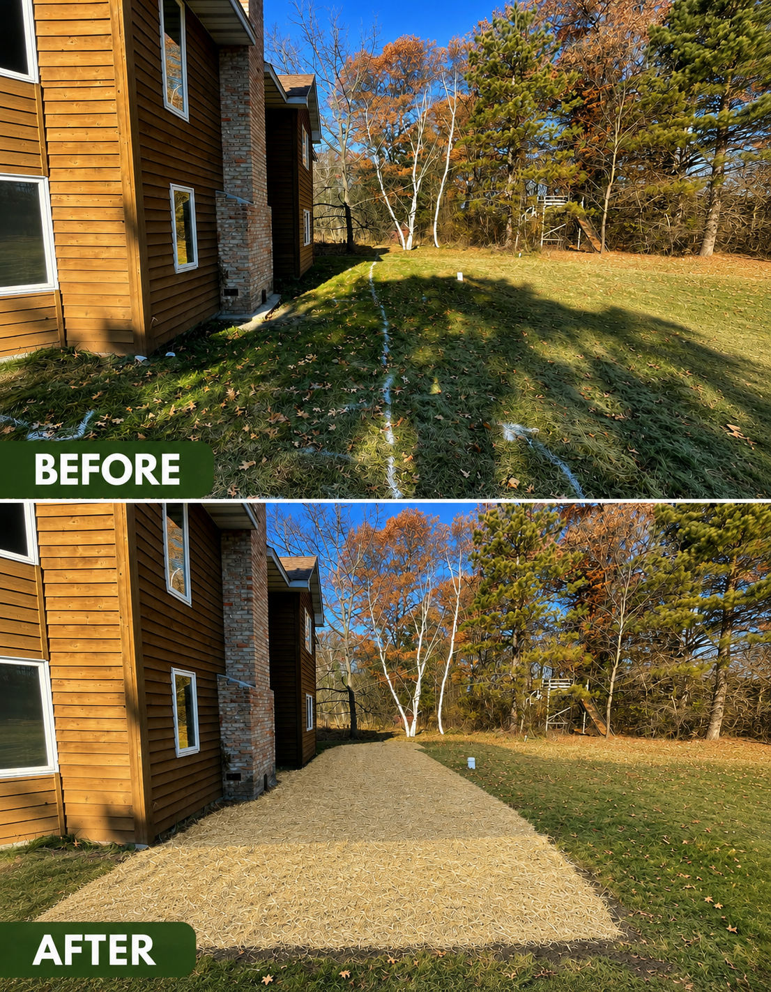 Residential drainage and grading project