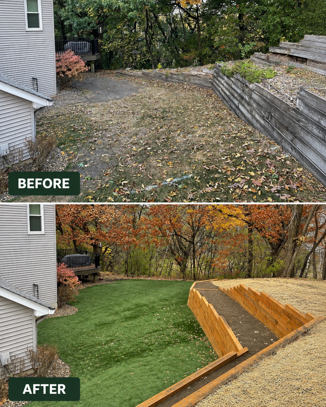 Artificial turf installation